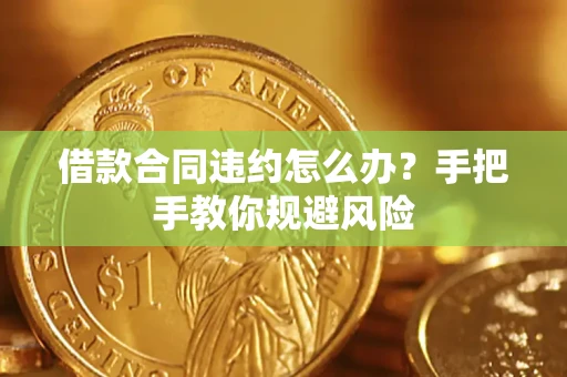 济南借款合同违约怎么办？手把手教你规避风险