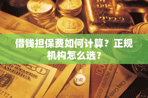 济南借钱担保费如何计算？正规机构怎么选？