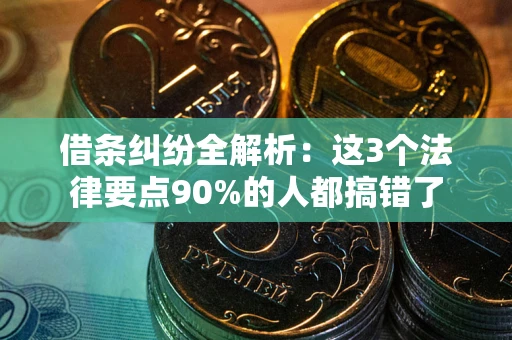济南借条纠纷全解析：这3个法律要点90%的人都搞错了