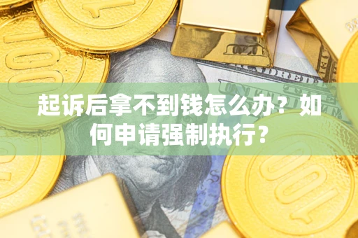 济南起诉后拿不到钱怎么办？如何申请强制执行？