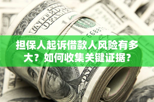 济南担保人起诉借款人风险有多大？如何收集关键证据？