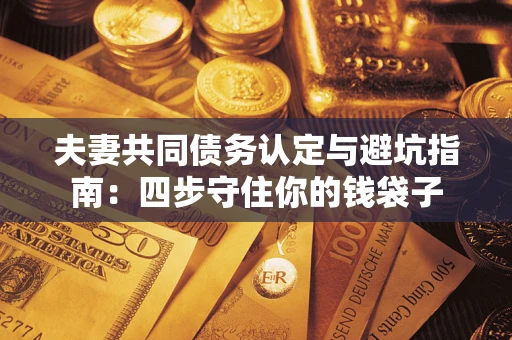 济南夫妻共同债务认定与避坑指南：四步守住你的钱袋子