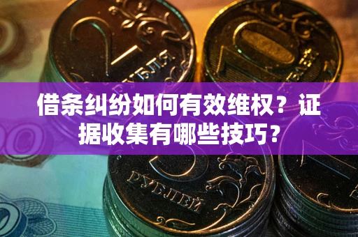 济南借条纠纷如何有效维权？证据收集有哪些技巧？
